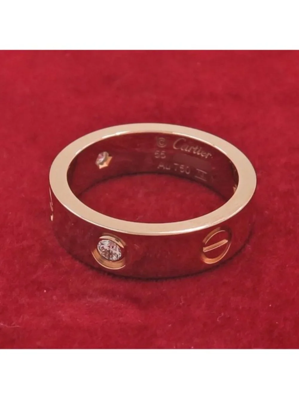 Cartier Love Ring Half Diamond 55